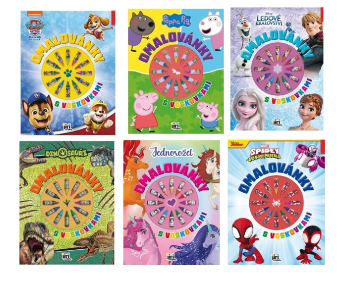 Omalovánky s voskovkami