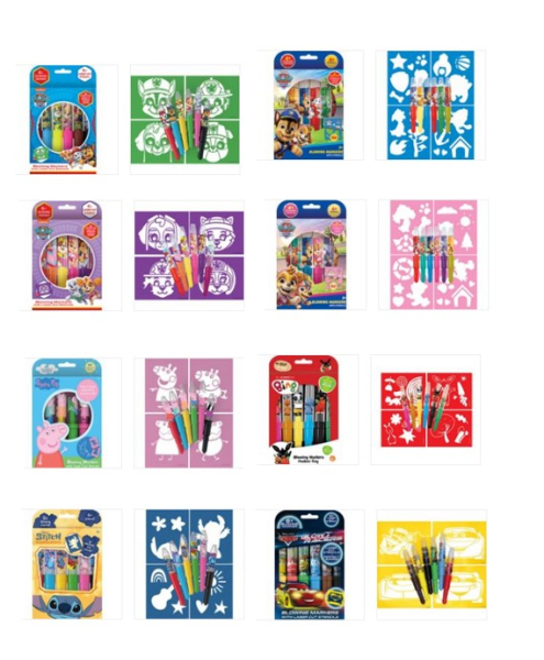 Foukací fixy s Disney motivy