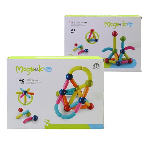 Magnetická stavebnice, 42 dílků