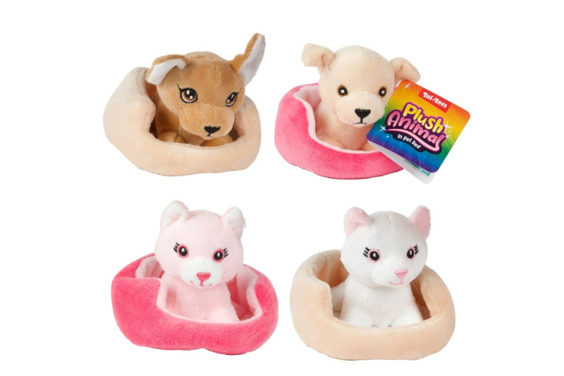 Zvířátko v pelíšku, plyšové, 4 druhy