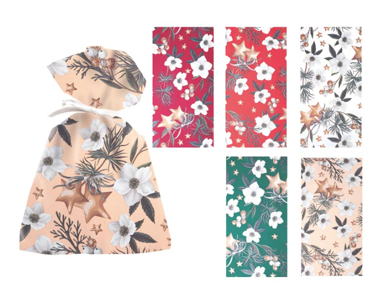 Sáček dárkový vánoční 20 x 32 cm