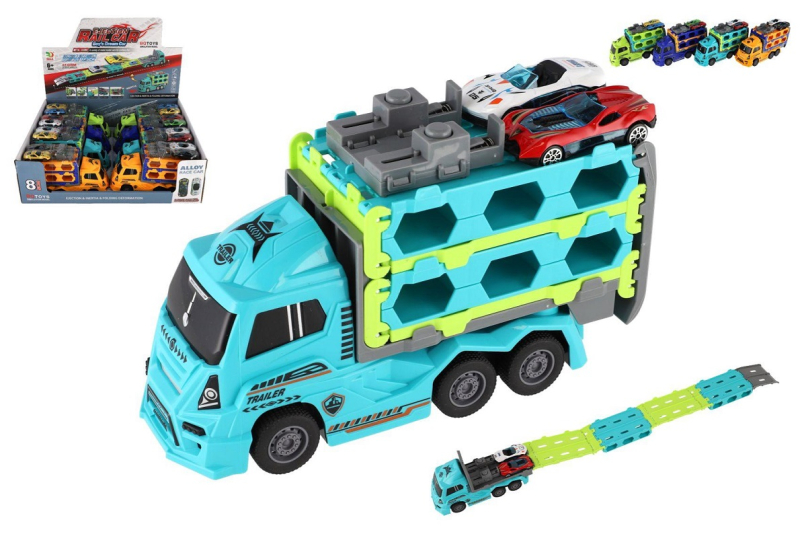 Auto, Kamion přepravník + 2 auta