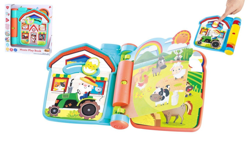Knížka hrací, edukační, se zvukem