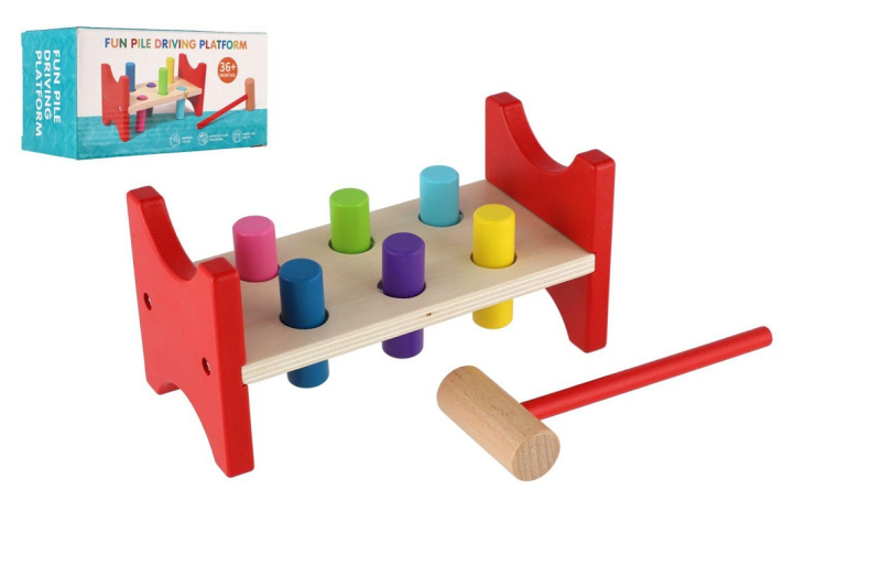 Zatloukačka s kladívkem, dřevo