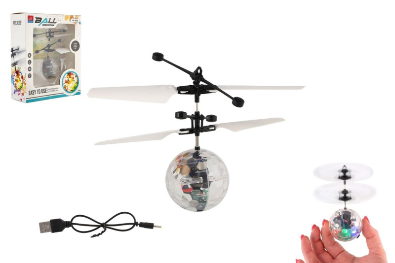 Vrtulníková koule reagující na pohyb