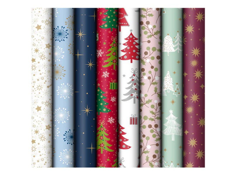 Balící papír vánoční v roli 5 m