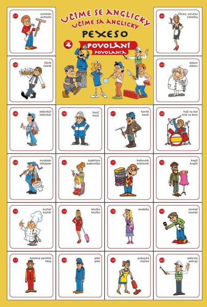 Pexeso povolání Angličtina