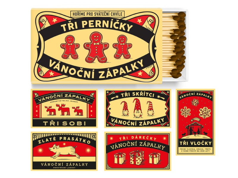 Zápalky vánoční dlouhé