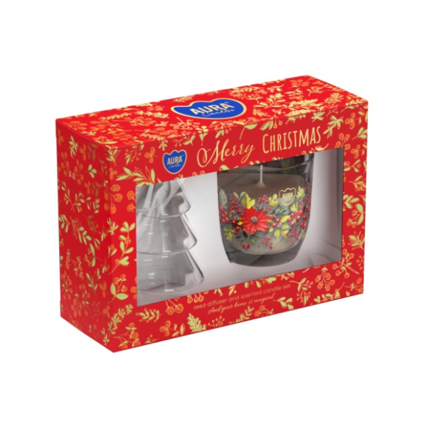 Merry Christmas set, svíčka a difuzér