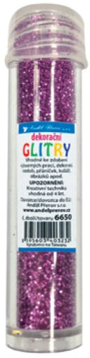 Glitr fialový 6g