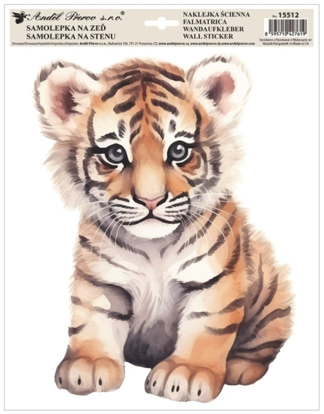 Samolepka na zeď, Tygr