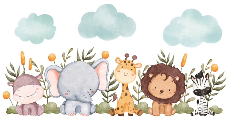 Samolepka na zeď, Safari