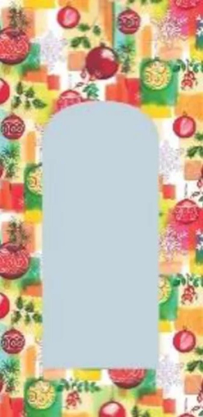 Sáček PE vánoční 20x40cm vánoční ozdoby