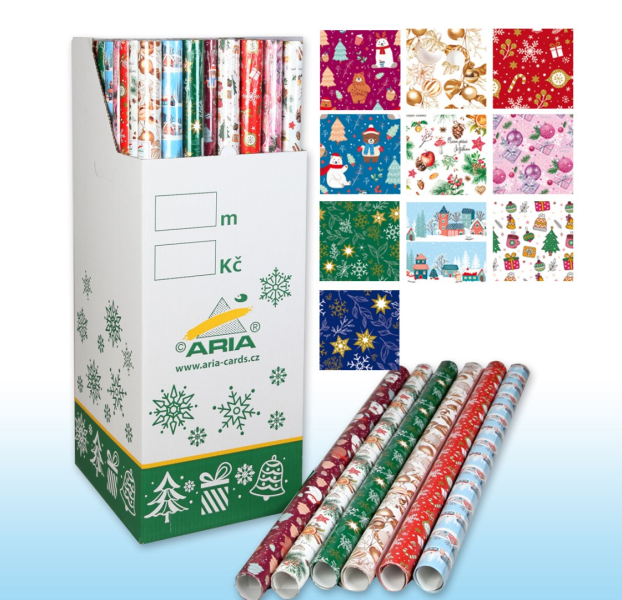 Balicí papír vánoční na roli 7,5 m
