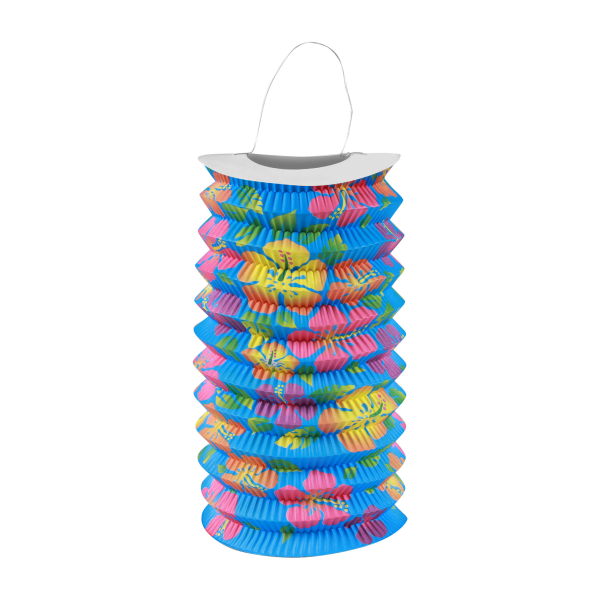 Lampion 15 cm válec květy