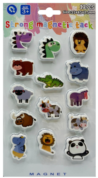 Magnety dekorační 14ks , ZOO