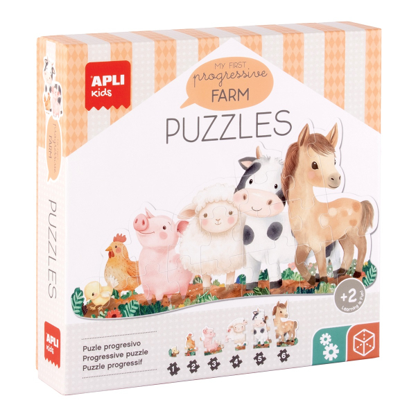 Puzzle edukační farma, 21dílků
