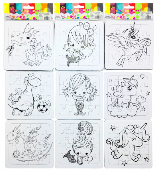 Puzzle 16 dílků, vykreslovací