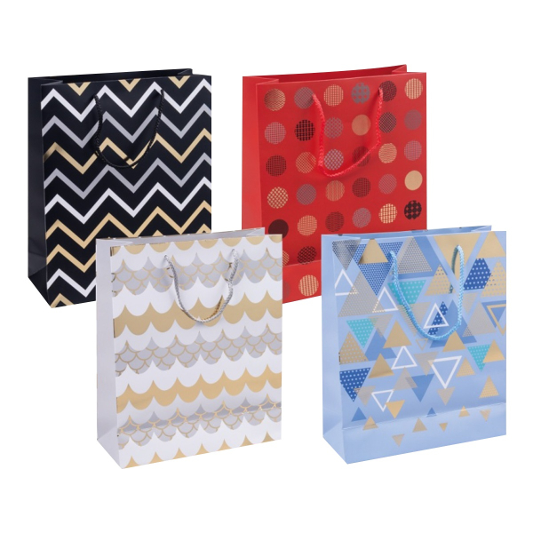 Taška dárková papírová Geometric
