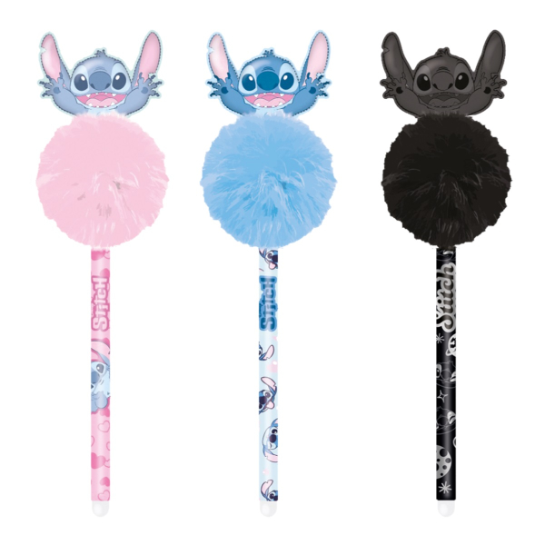 Kuličková tužka gumovací stitch, pom-pom