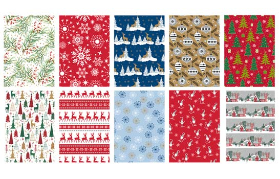 Balicí papír vánoční na roli 10 m