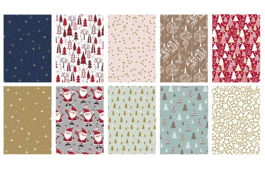 Balící papír vánoční na roli 5 m