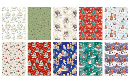 Balicí papír vánoční v roli 2 archy 70x100cm