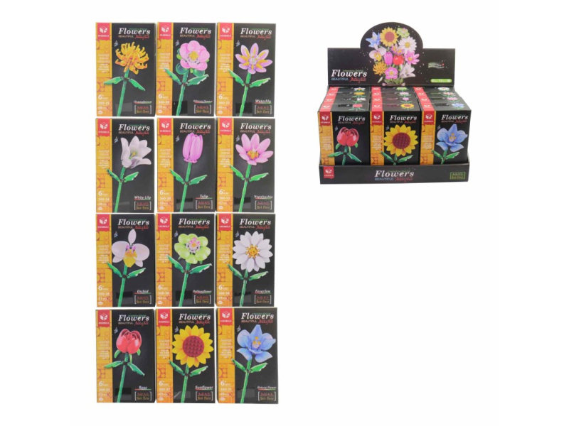 Stavebnice kytka 12ks