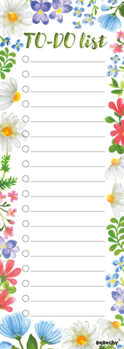 Blok To do list, motiv luční