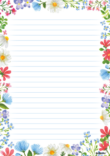 Blok A5 luční motiv linky