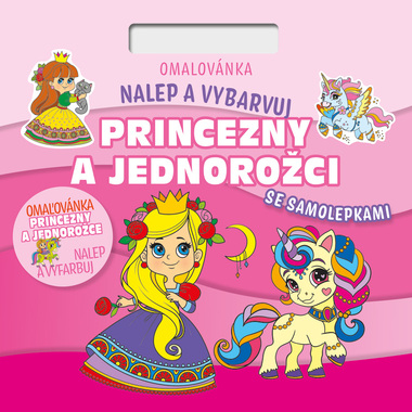 Omalovánky Nalepuj a vybarvuj Princezny