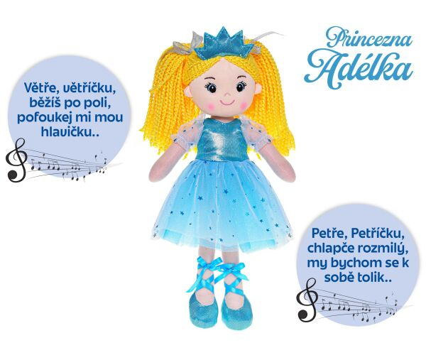 Panenka, princezna Adélka, zpívá česky