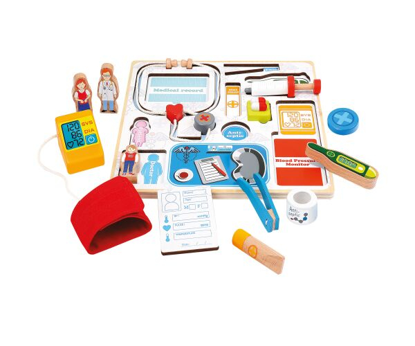 Doktor sada, 3D puzzle, dřevěné, 15 dílků