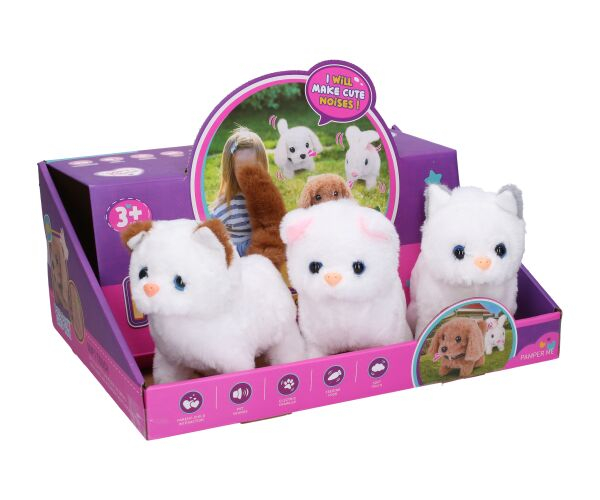 Kočka chodící se zvukovými efekty