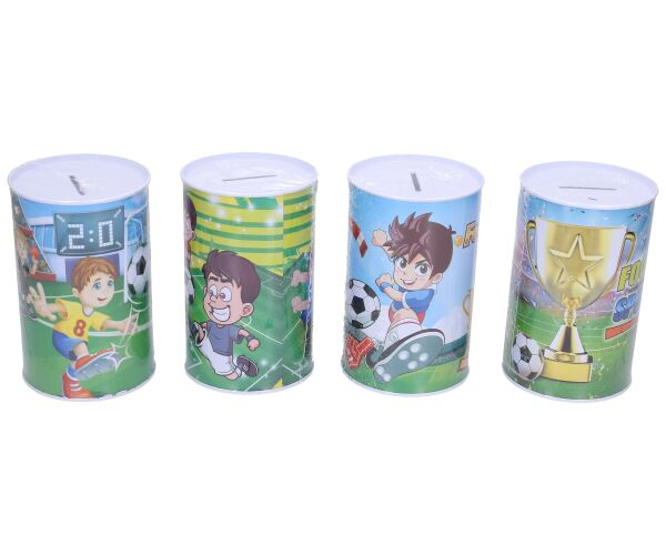 Pokladnička plechová, fotbal