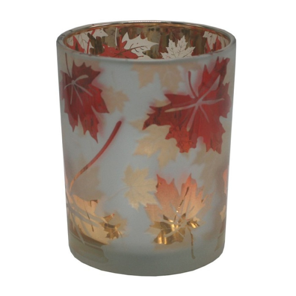 Svícen podzim s listy