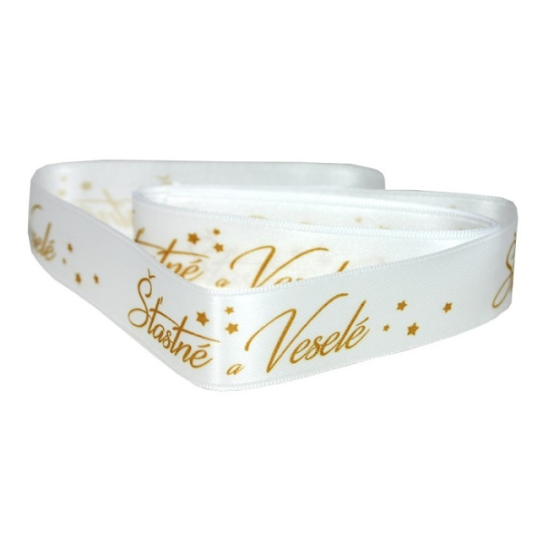 Stuha vánoční, Šťastné a Veselé