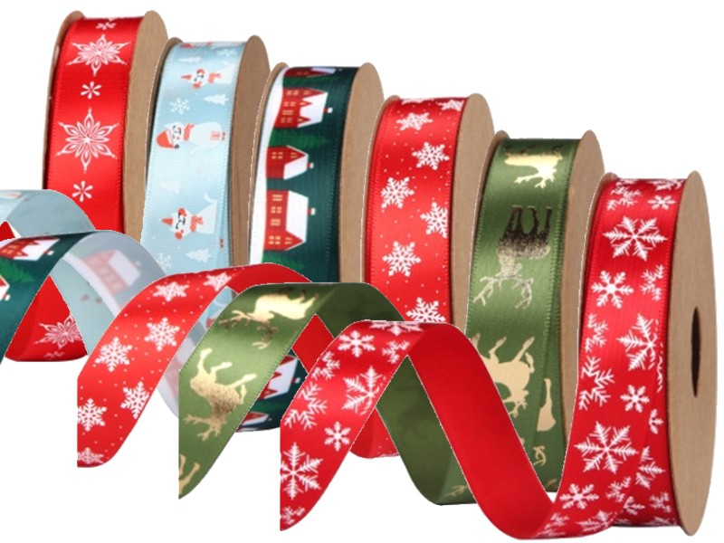 Stuha vánoční motivy, šířka 16mm