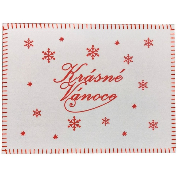 Prostírání filcové, Krásné Vánoce