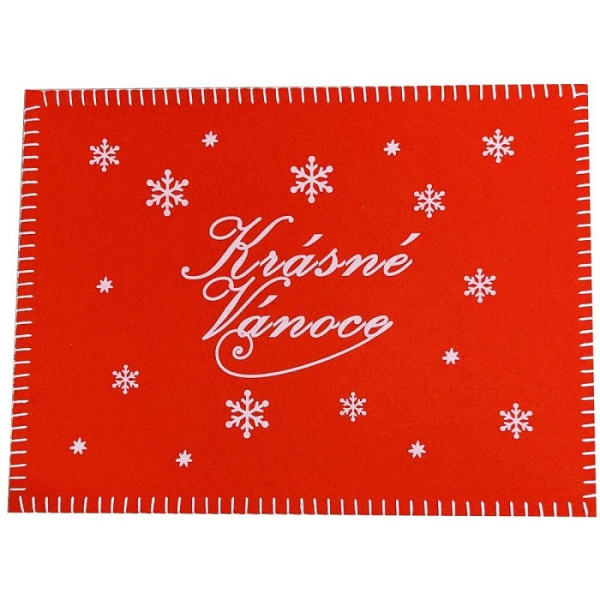 Prostírání filcové, Krásné Vánoce