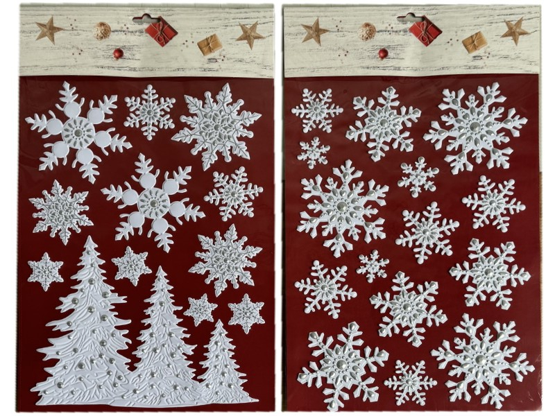 Samolepící vánoční dekorace