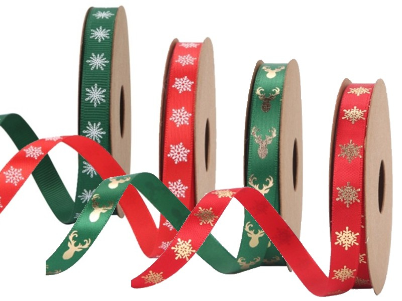 Stuha vánoční motivy, šíře 9mm