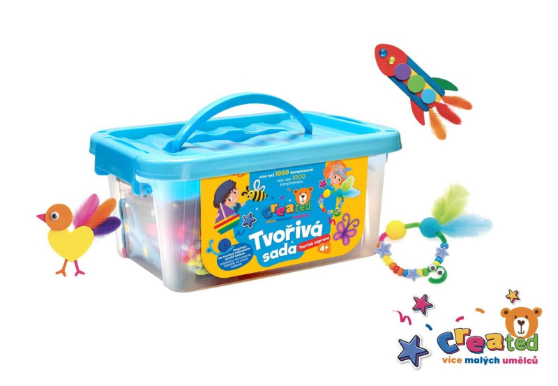 Tvořivá sada Created, v plastovém boxu