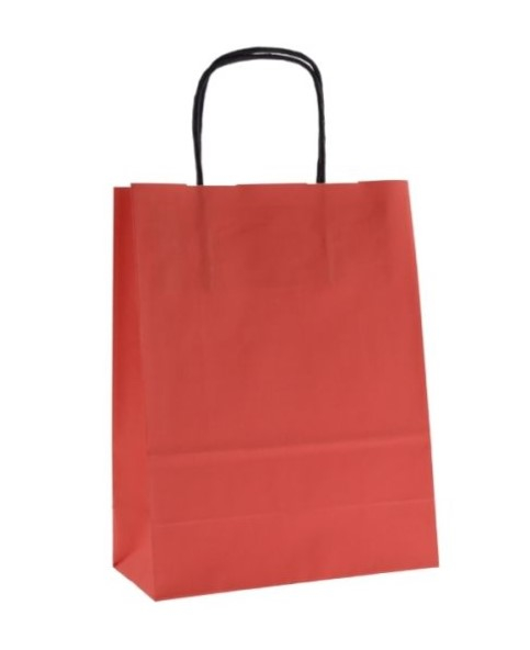 Taška dárková papírová červená 18 x 22,5 cm