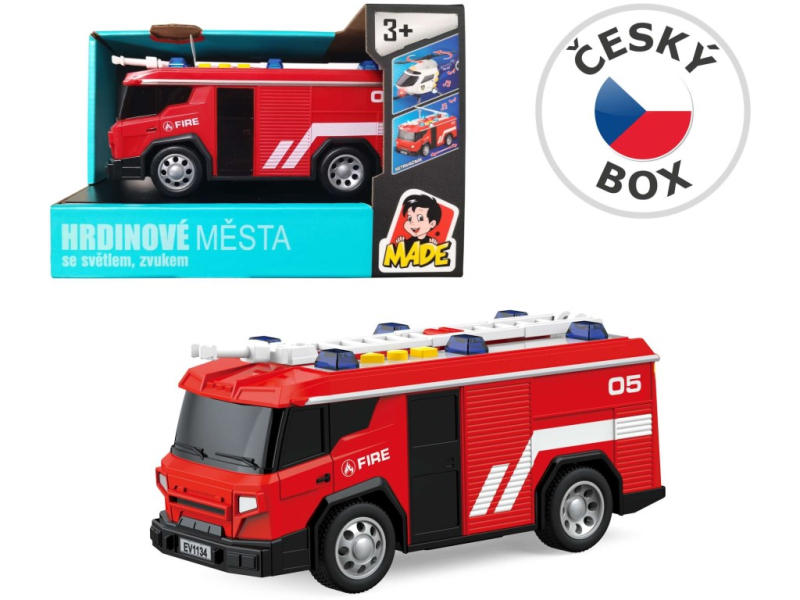 Auto hasiči, na baterie, 1:24
