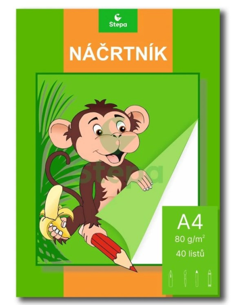 Náčrtník A4 40 listů