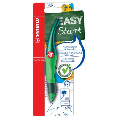 Plnicí roller, Stabilo, pro praváky, EASYoriginal, zelená, Holograph