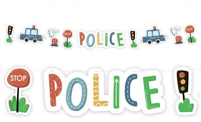 Girlanda 3 metry Police