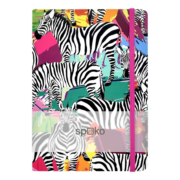 Zápisník A5 75g, 96listů, linka, zebra
