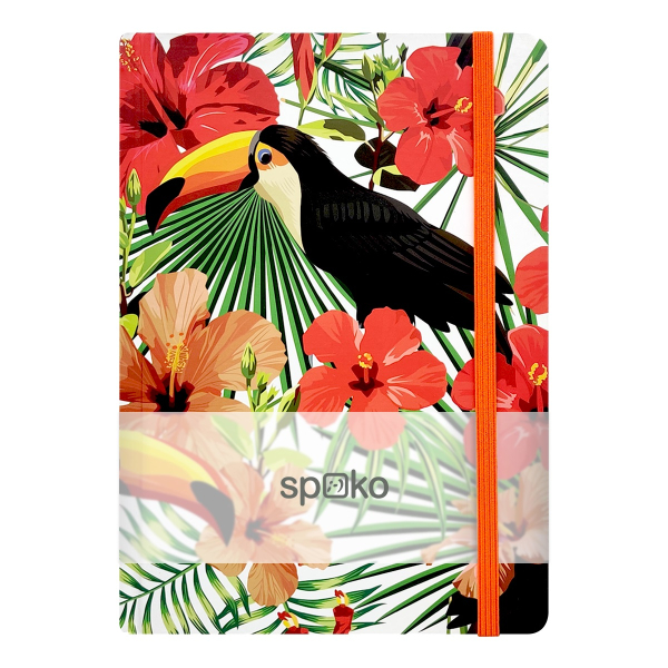 Zápisník A5 75g, 96listů, linka, tukan